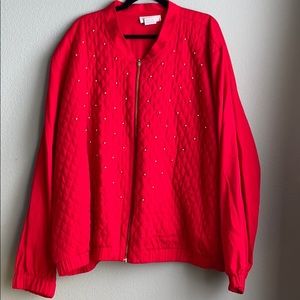 Red and gold zip up jacket. 4X